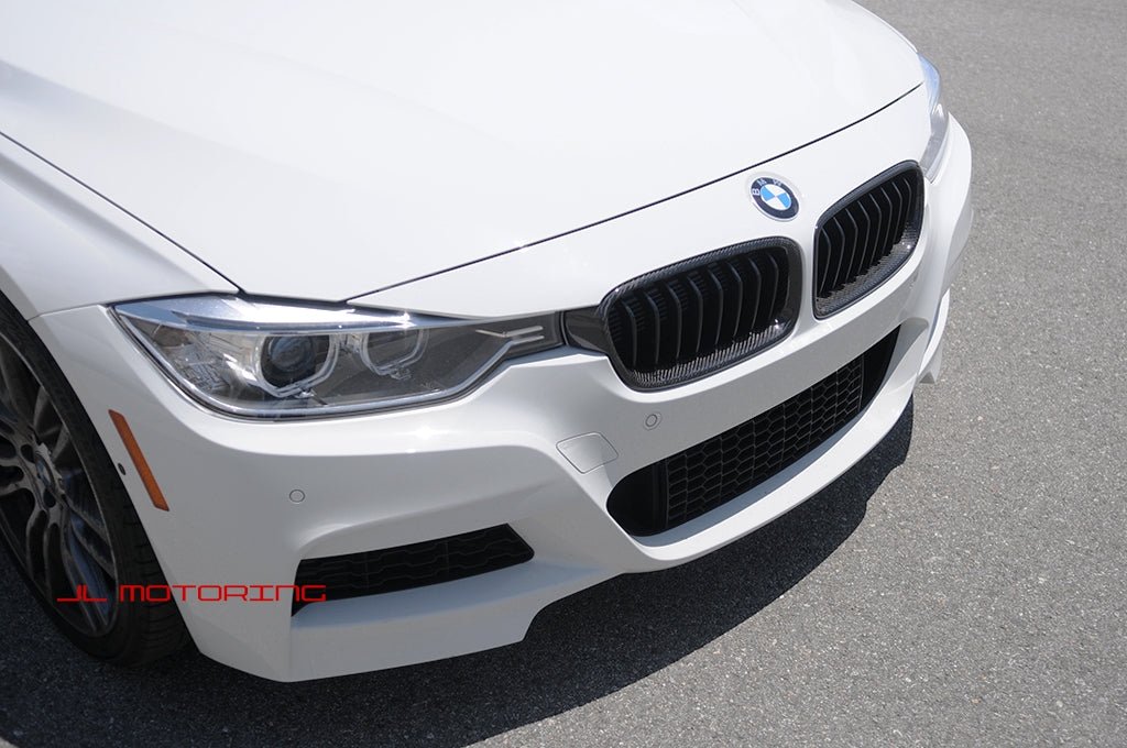 BMW F30 F31 3 Series Carbon Fiber Front Grilles - JL Motoring