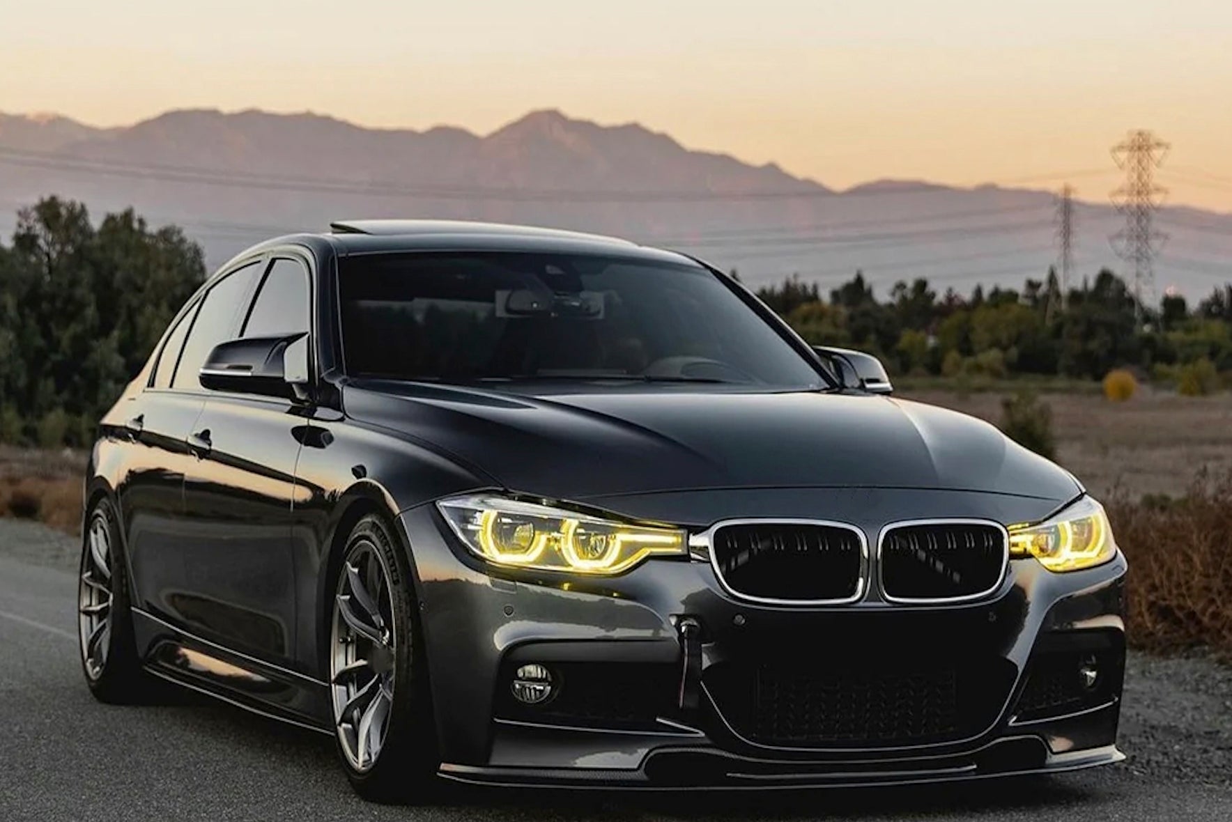 BMW F30 F31 3 Series Yellow DRL LED Module Set - JL Motoring