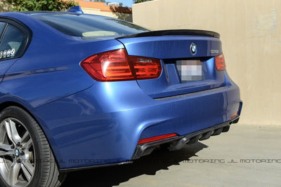 BMW F30 F31 Carbon Fiber Rear Bumper Side Skirts - JL Motoring