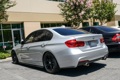 BMW F30 F31 Carbon Fiber Rear Bumper Side Skirts - JL Motoring