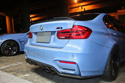 BMW F30 F80 M3 CS Carbon Fiber Trunk Spoiler - JL Motoring