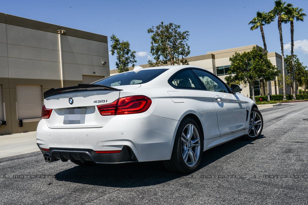 BMW F32 4 Series GTX Carbon Fiber Trunk Spoiler - JL Motoring