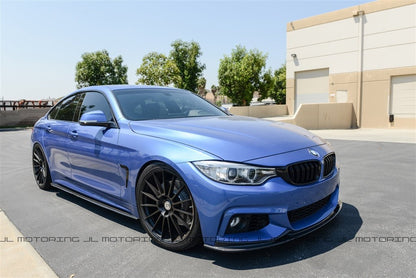 BMW F32 4 Series M Sport 3D Style Carbon Fiber Front Lip - JL Motoring