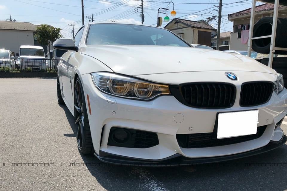 BMW F32 4 Series M Sport 3D Style Carbon Fiber Front Lip - JL Motoring