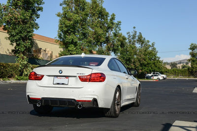 BMW F32 4 Series M Sport Performance Carbon Fiber Rear Diffuser - JL Motoring