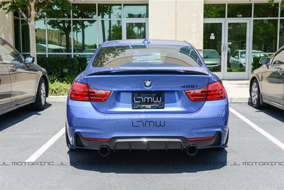 BMW F32 4 Series M Sport Performance Carbon Fiber Rear Diffuser - JL Motoring