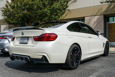 BMW F32 4 Series M Sport Performance Carbon Fiber Rear Diffuser - JL Motoring
