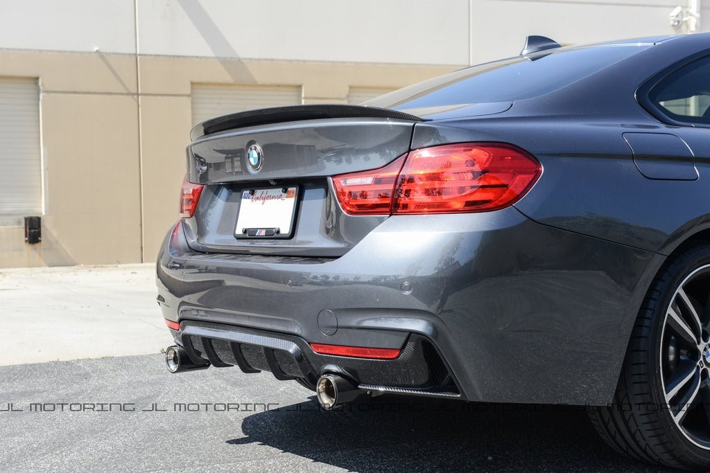 BMW F32 4 Series M Sport Performance Carbon Fiber Rear Diffuser - JL Motoring