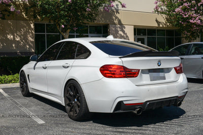 BMW F32 4 Series M Sport Performance Carbon Fiber Rear Diffuser - JL Motoring