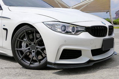BMW F32 4 Series M Sport V2 Carbon Fiber Front Lip - JL Motoring