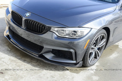 BMW F32 4 Series M Sport V3 Carbon Fiber Front Lip - JL Motoring