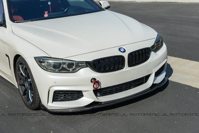 BMW F32 4 Series M Sport V3 Carbon Fiber Front Lip - JL Motoring