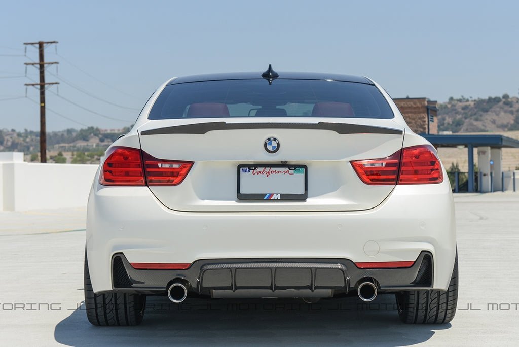 BMW F32 4 Series M Style Carbon Fiber Trunk Spoiler - JL Motoring