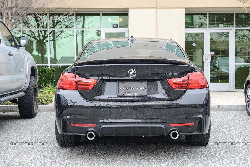 BMW F32 4 Series Performance Style Carbon Fiber Trunk Spoiler - JL Motoring