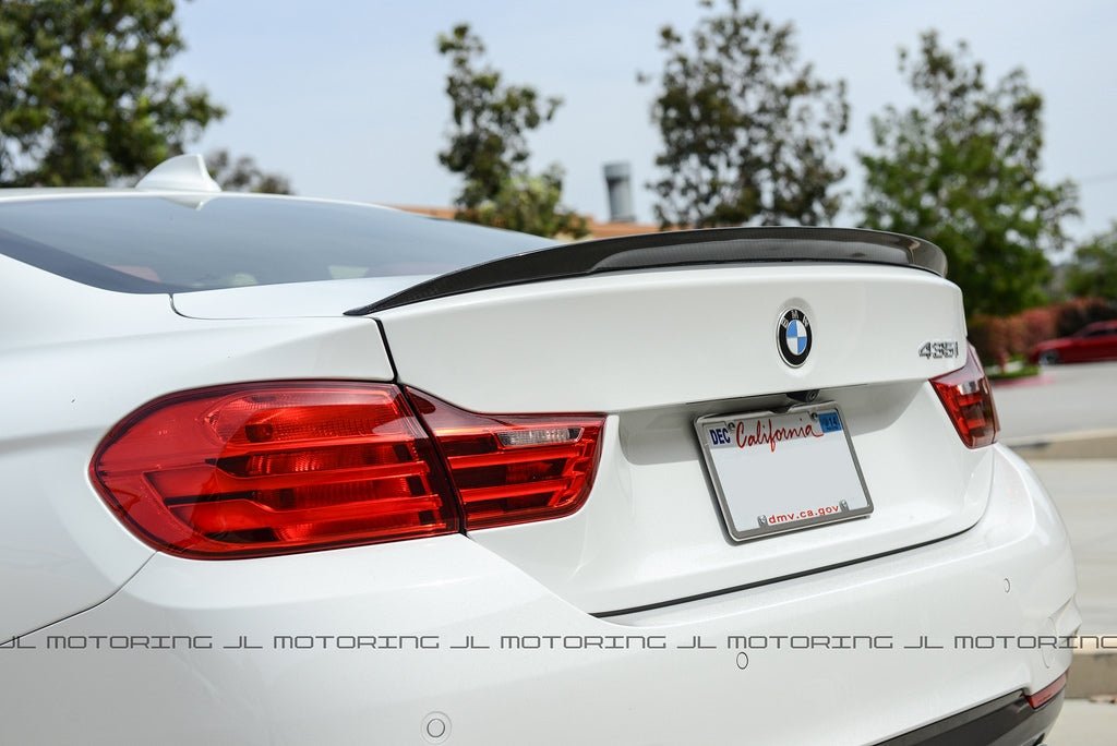 BMW F32 4 Series Performance Style Carbon Fiber Trunk Spoiler - JL Motoring