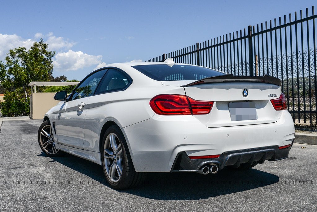 BMW F32 428 430 Performance Carbon Fiber Rear Diffuser - JL Motoring