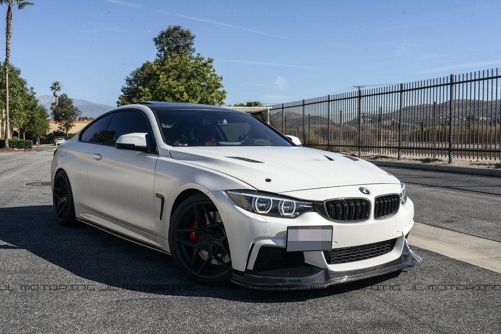 BMW F32 F33 F36 4 Series M Sport Carbon Fiber Front Lip - JL Motoring
