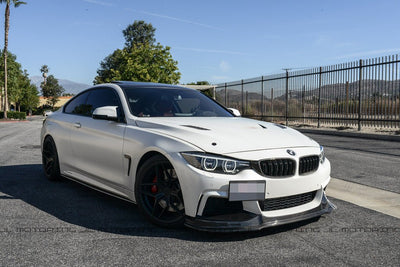BMW F32 F33 F36 4 Series M Sport Carbon Fiber Front Lip - JL Motoring