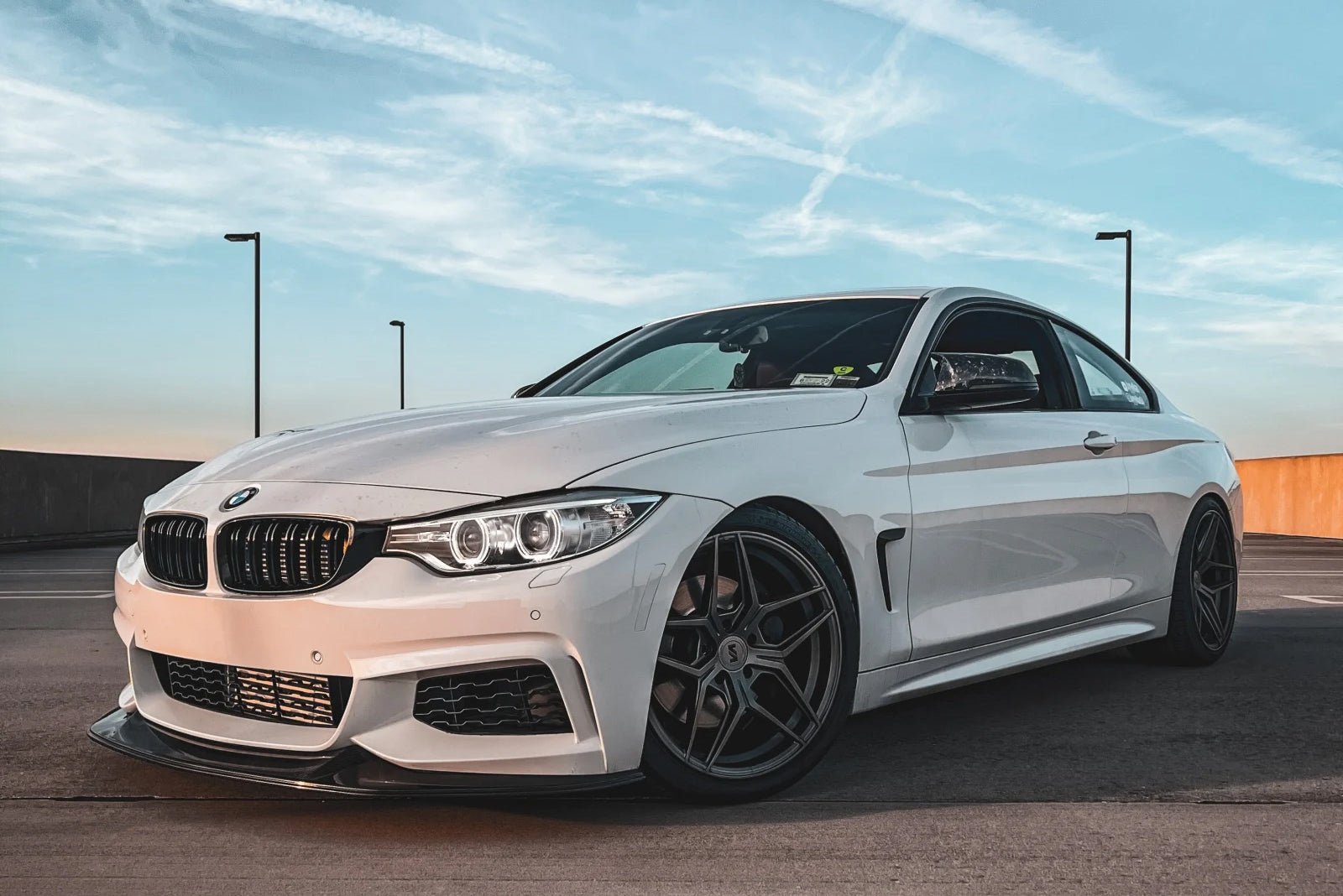 BMW F32 F33 F36 4 Series M Sport GTS Carbon Fiber Front Lip - JL Motoring