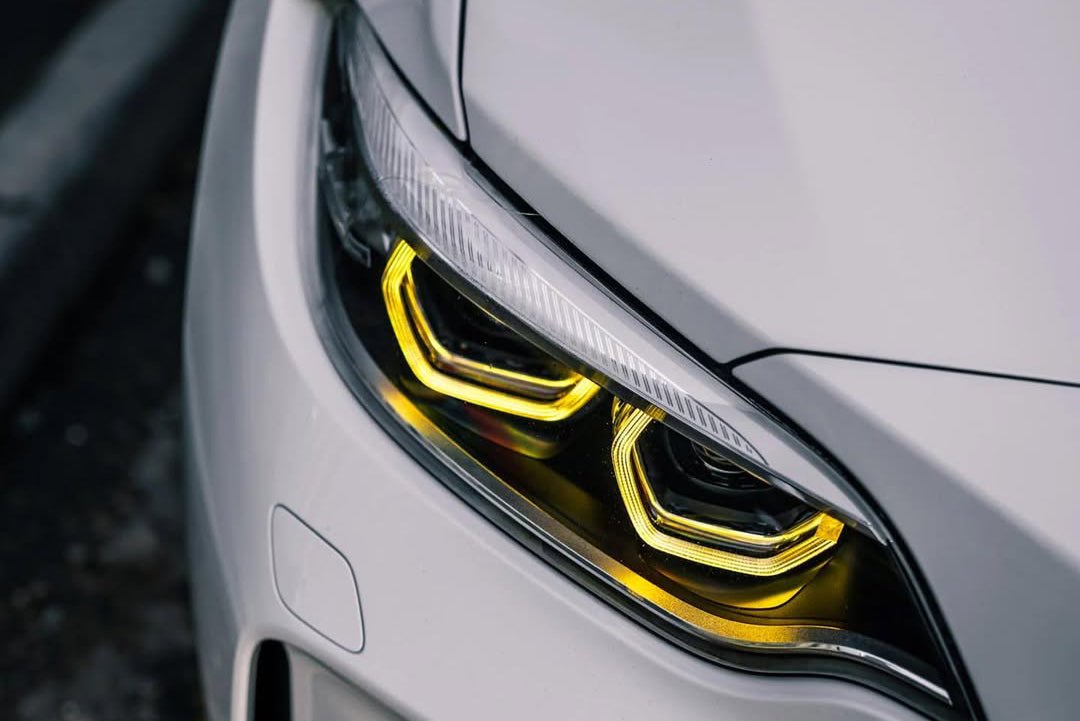 BMW F32 F33 F36 4 Series Yellow DRL LED Module Set - JL Motoring