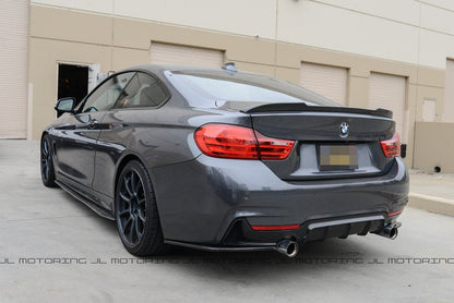 BMW F32 F33 F36 Carbon Fiber Rear Bumper Side Skirts - JL Motoring