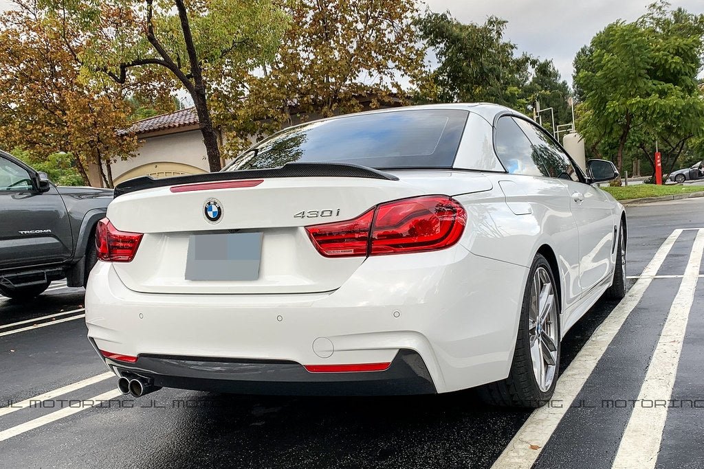 BMW F33 F83 M4 Convertible CS Style Carbon Fiber Trunk Spoiler - JL Motoring