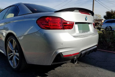 BMW F33 F83 M4 Convertible Performance Style Carbon Fiber Trunk Spoiler - JL Motoring
