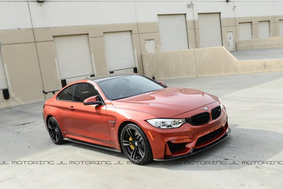 BMW F80 F82 F83 M3 M4 3D Carbon Fiber Front Lip installed - JL Motoring