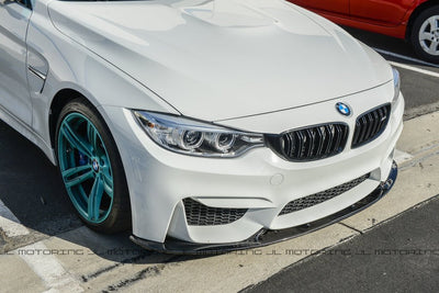 BMW F80 F82 F83 M3 M4 3D Carbon Fiber Front Lip detail - JL Motoring