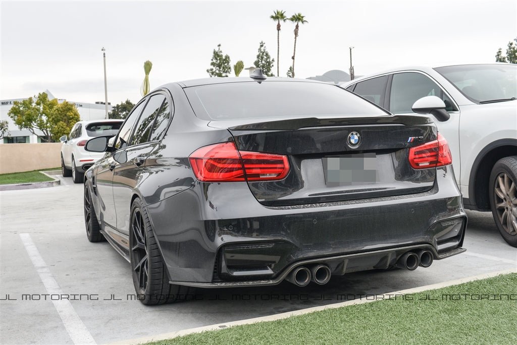 BMW F80 F82 F83 M3 M4 3D Carbon Fiber Rear Diffuser - JL Motoring
