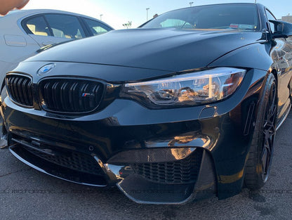 BMW F80 F82 F83 M3 M4 Carbon Fiber Bumper Trims - JL Motoring