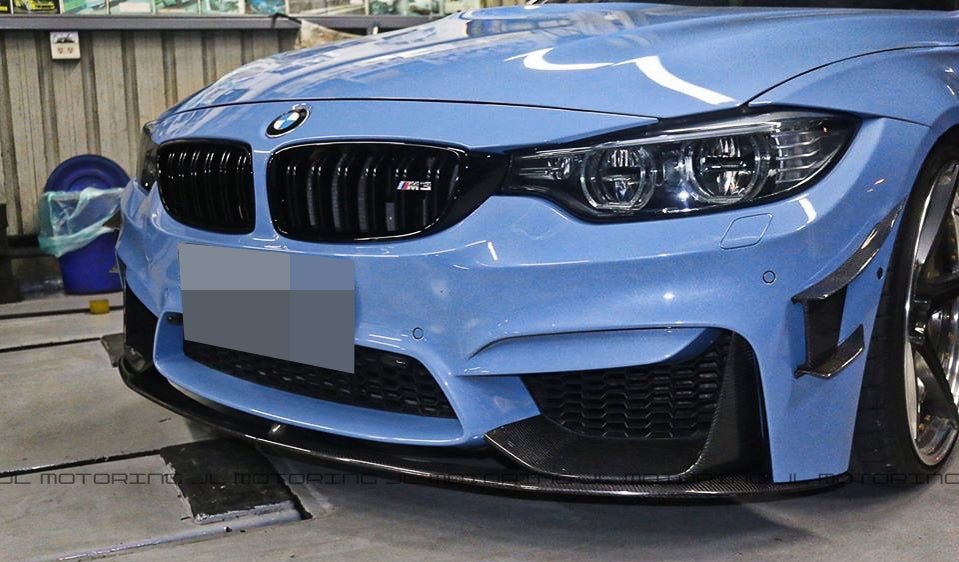 BMW F80 F82 F83 M3 M4 Carbon Fiber Front Canards - JL Motoring