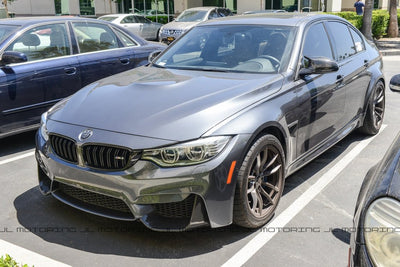 BMW F80 F82 F83 M3 M4 Carbon Fiber Front Splitters - JL Motoring