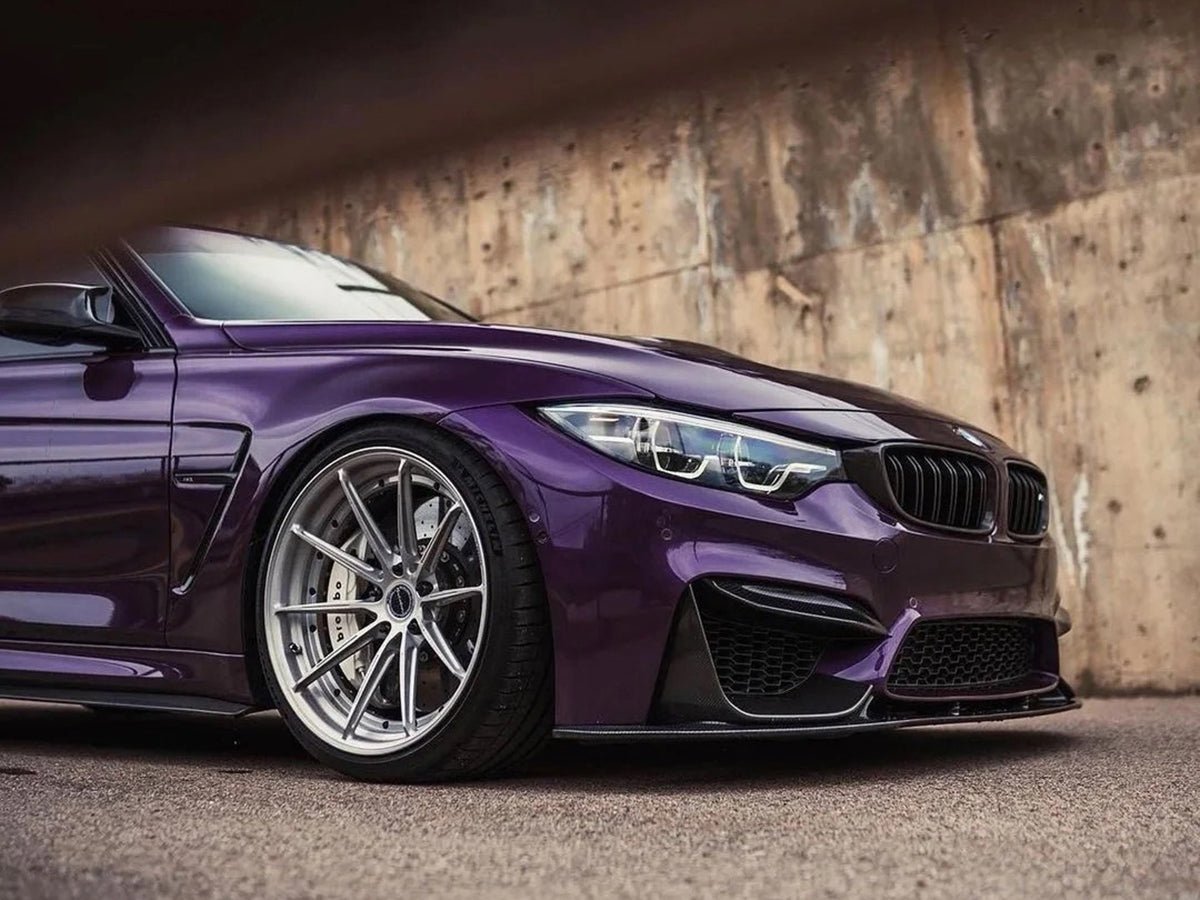 BMW F80 F82 F83 M3 M4 Carbon Fiber Front Splitters - JL Motoring
