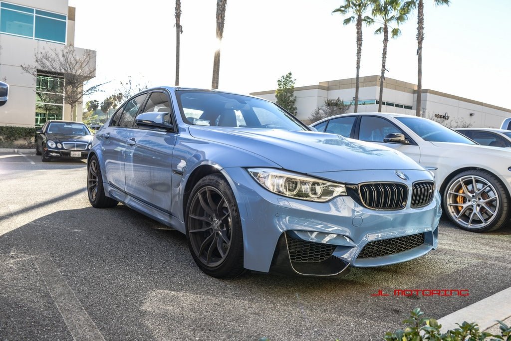 BMW F80 F82 F83 M3 M4 Carbon Fiber Front Splitters - JL Motoring
