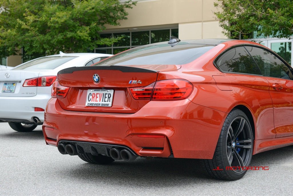 BMW F80 F82 F83 M3 M4 Carbon Fiber Rear Diffuser - JL Motoring