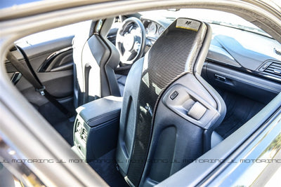 BMW F80 F82 F83 M3 M4 Carbon Fiber Seat Shells - JL Motoring