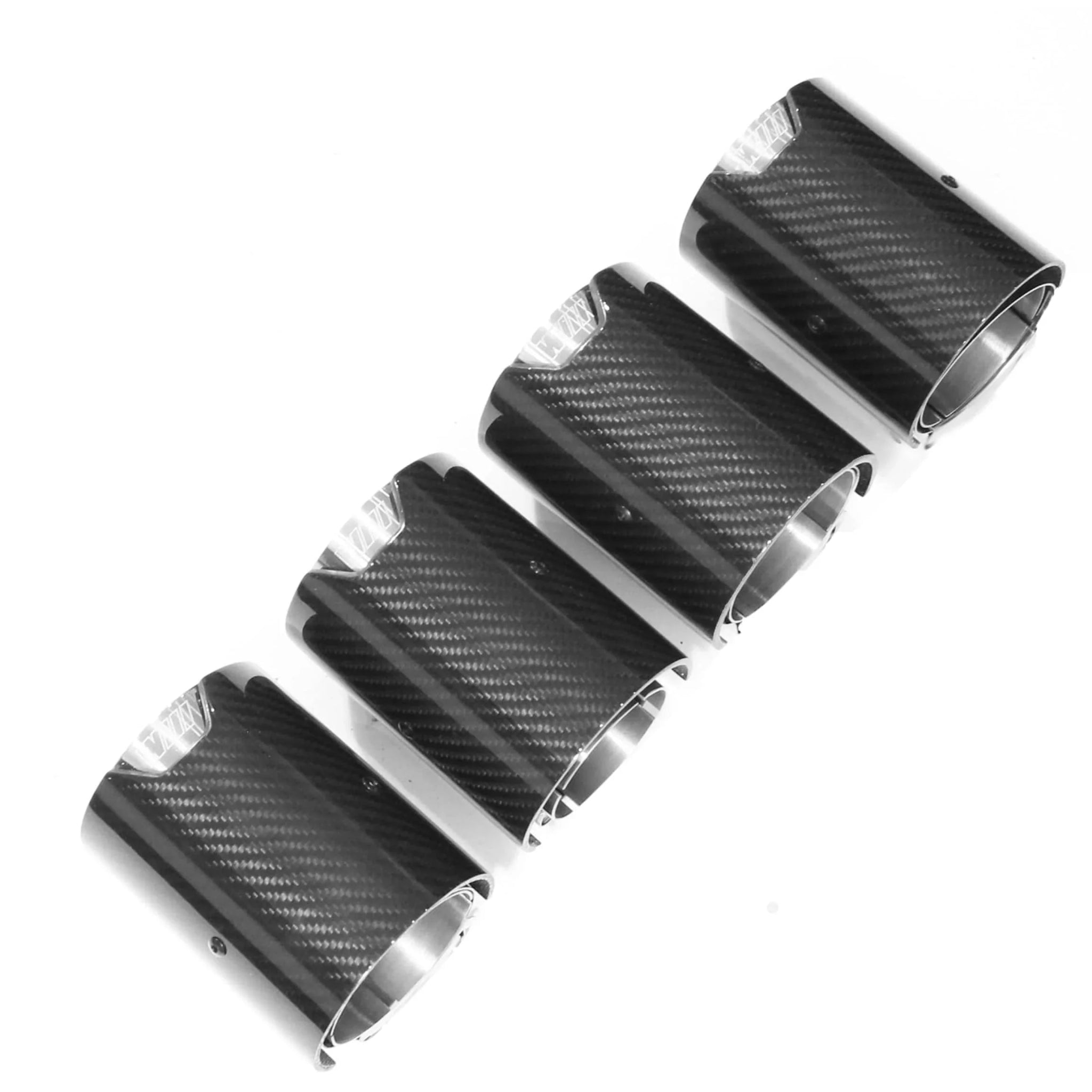 BMW F80 F82 F83 M3 M4 F87 M2 Carbon Fiber Exhaust Tips - JL Motoring
