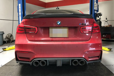 BMW F80 F82 F83 M3 M4 GT Carbon Fiber Rear Diffuser - JL Motoring