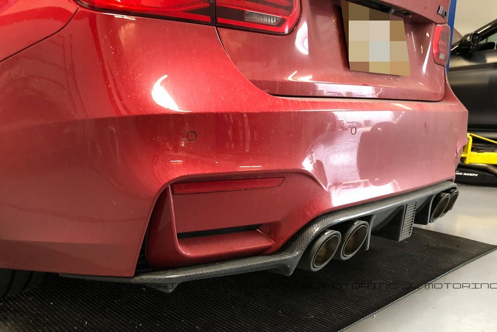 BMW F80 F82 F83 M3 M4 GT Carbon Fiber Rear Diffuser - JL Motoring