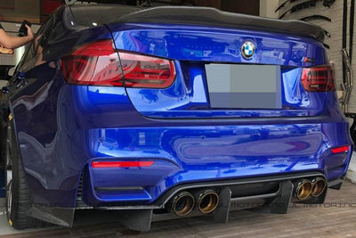 BMW F80 F82 F83 M3 M4 GTX Carbon Fiber Rear Diffuser - JL Motoring