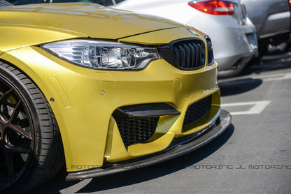 BMW F80 F82 F83 M3 M4 V3 Carbon Fiber Front Lip - JL Motoring