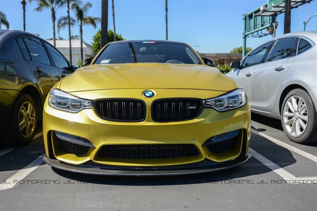 BMW F80 F82 F83 M3 M4 V3 Carbon Fiber Front Lip - JL Motoring