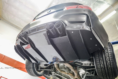BMW F80 F82 F83 M3 M4 Varis Style Carbon Fiber Rear Diffuser - JL Motoring