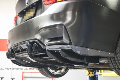 BMW F80 F82 F83 M3 M4 Varis Style Carbon Fiber Rear Diffuser - JL Motoring