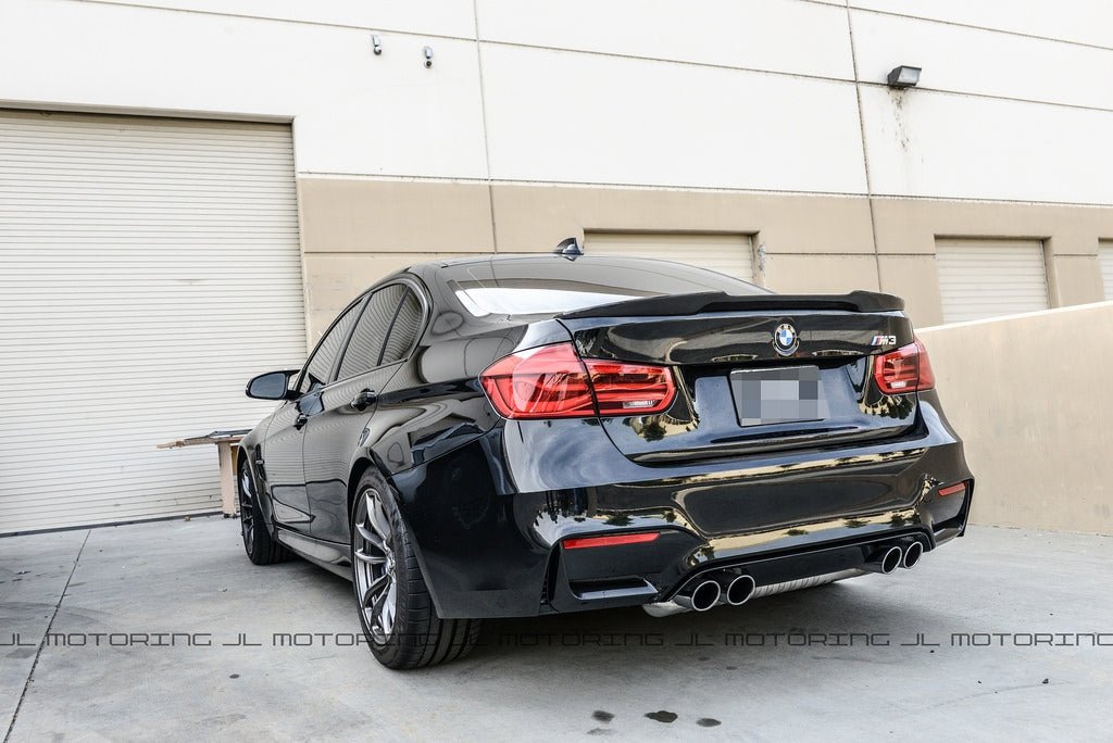 BMW F80 M3 F30 3 Series M Style Carbon Fiber Trunk Spoiler - JL Motoring