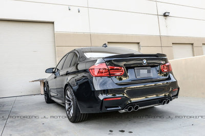 BMW F80 M3 F30 3 Series M Style Carbon Fiber Trunk Spoiler - JL Motoring