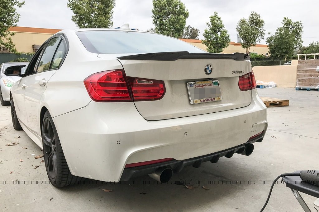 BMW F80 M3 F30 3 Series M Style Carbon Fiber Trunk Spoiler - JL Motoring