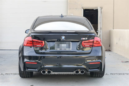 BMW F80 M3 F30 3 Series M Style Carbon Fiber Trunk Spoiler - JL Motoring