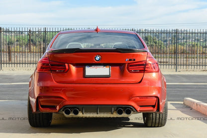 BMW F80 M3 F30 3 Series M Style Carbon Fiber Trunk Spoiler - JL Motoring